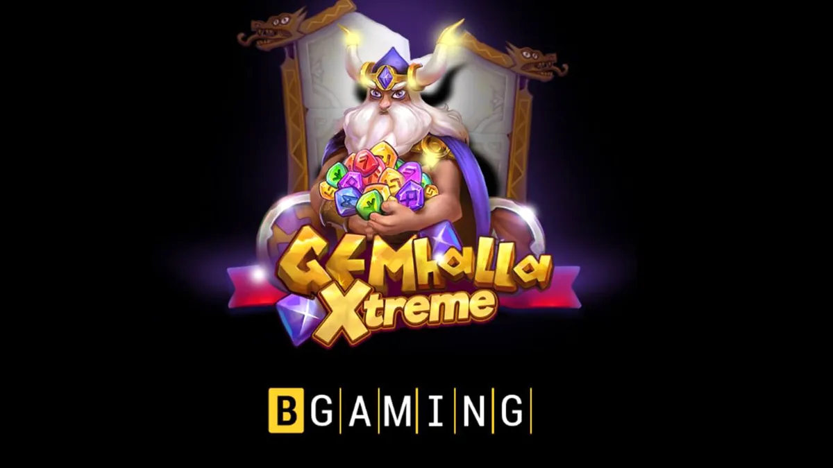 Tampilan visual slot Gemhalla Xtreme dengan tema Viking dan Thor.