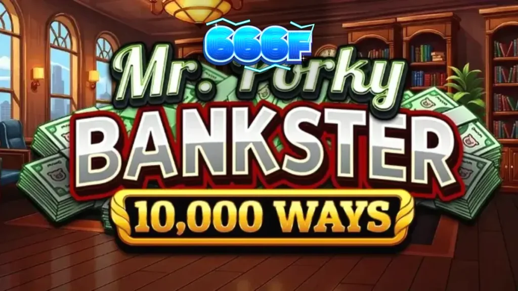 Mr. Porky Bankster 10,000 Ways slot machine interface with golden piggy bank theme